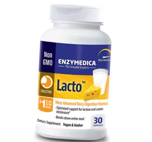 Формула для переваривания молочных продуктов, Lacto, Enzymedica  30капс (69466014)