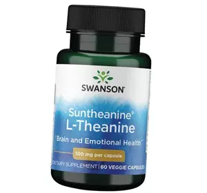 L-Теанин, Suntheanine L-Theanine 100, Swanson  60вегкапс (27280014)
