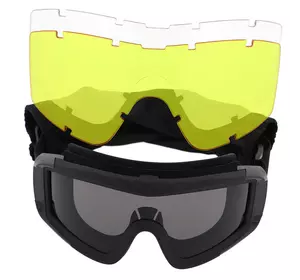 Защитные очки-маска JY-026-2 Sposune   Черный (60559053)