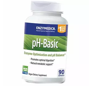Ферменты для поддержания оптимального уровня pH, pH-Basic, Enzymedica  90капс (69466018)