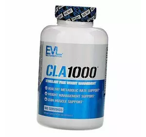 КЛА, Добавка для коррекции веса без стимуляторов, CLA 1000, Evlution Nutrition  180гелкапс (02385001)