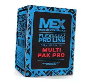 Витамины для спортсменов, Multi Pak Pro, Mex Nutrition  30пакетов (36114002)