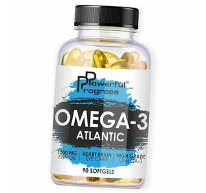 Омега-3, Omega-3 Atlantic, Powerful Progress  90гелкапс (67401001)