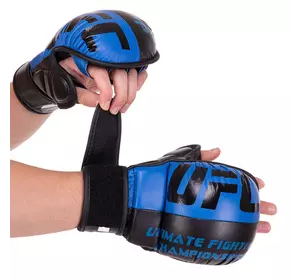 Перчатки гибридные для единоборств ММА BO-0554 UFC  M Синий (37512096)