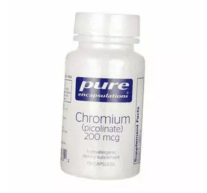 Пиколинат Хрома, Chromium Picolinate 200, Pure Encapsulations  60капс (36361059)