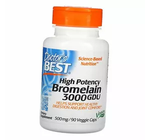 Бромелайн, High Potency Bromelain, Doctor's Best  90вегкапс (69327003)