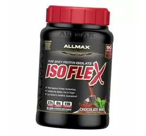 Чистый изолят сывороточного протеина, Isoflex, Allmax Nutrition  907г Шоколад с ментолом (29134005)