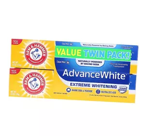 Зубная паста с фтором против кариеса, Advance White Anticavity Fluoride Toothpaste, Arm & Hammer  340г Мята (43602002)
