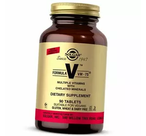 Комплекс Витаминов, Formula VM-75 Tabs, Solgar  90таб (36313168)