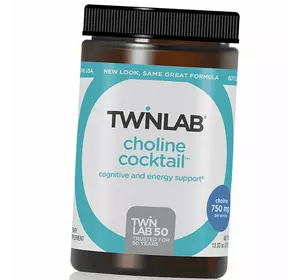 Холиновый коктейль, Когнитивная и энергетическая поддержка, Choline Cocktail, Twinlab  378г (36104026)