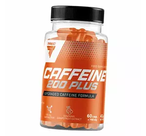 Кофеин и Экстракт грейпфрута, Caffeine 200 Plus, Trec Nutrition  60капс (11101016)