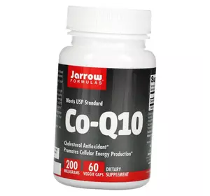 Коэнзим Q10, Co-Q10 200, Jarrow Formulas  60вегкапс (70345012)