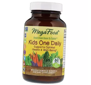 Витамины для детей, Kid's One Daily, Mega Food  60таб (36343009)