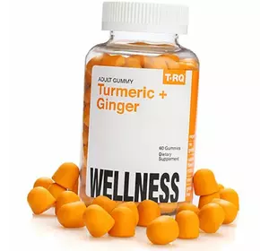 Экстракт Куркумы и Имбиря, Turmeric + Ginger Wellness, T-RQ  60таб Фруктовый (71535002)