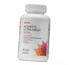 Мультивитамины для женщин, Womens Ultra Mega Active, GNC  180каплет (36120134)