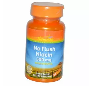 Ниацин, No Flush Niacin 500, Thompson  30вегкапс (36412001)