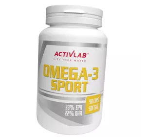 Омега 3 для спортсменов, Omega 3 Sport, Activlab  90гелкапс (67108001)