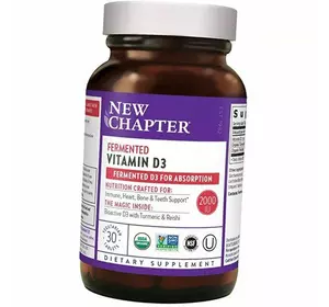 Ферментированный Витамин Д3, Fermented Vitamin D3, New Chapter  30вегтаб (36377027)