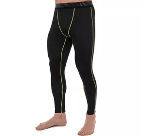 Компрессионные штаны тайтсы для спорта UA-500-1 Lidong  L Черно-зеленый (06531025)