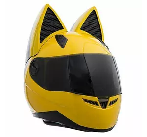 Мото Кото шлем с ушками женский MS-1650 No branding  M Желтый (60429509)