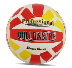 Мяч волейбольный VB-5059 Ballonstar  №5 Бело-красно-желтый (57566160)
