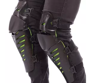 Защита колена и голени Raptor M-4553 Fox   Черно-салатовый (60491020)