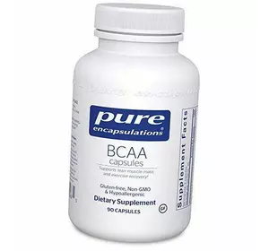 Аминокислоты, ВСАА, BCAA, Pure Encapsulations  90капс (28361001)