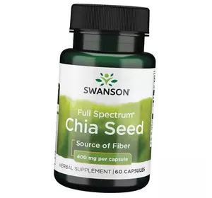 Экстракт семян чиа, Full Spectrum Chia Seed 400, Swanson  60капс (71280065)