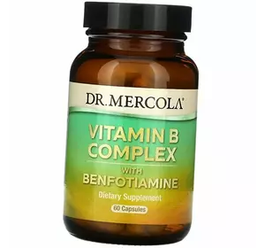 Комплекс Витамина В с Бенфотиамином, Vitamin B Complex with Benfotiamine, Dr. Mercola  60капс (36387024)