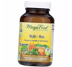 Мультивитамины для мужчин, Multi for Men, Mega Food  60таб (36343045)