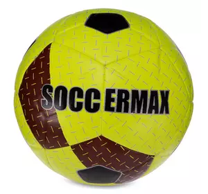 Мяч футбольный Hybrid Fifa FB-3124 Soccermax  №5 Желто-бордовый (57569004)