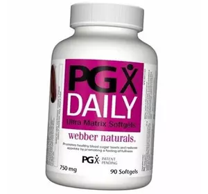 Смесь высокорастворимых полисахаридов (волокон), PGX Daily 750, Webber Naturals  90гелкапс (69485007)