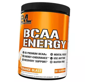 Аминокислоты с кофеином и зеленым чаем для энергии, BCAA Energy, Evlution Nutrition  270г Апельсин (28385002)