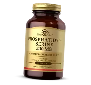 Фосфатидилсерин, Phosphatidylserine 200, Solgar  60гелкапс (72313013)