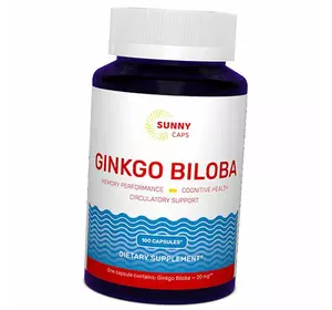 Гинкго Билоба, Ginkgo Biloba 20, Sunny Caps  100капс (71516002)