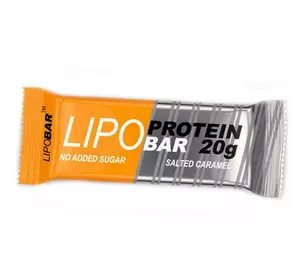 Протеиновый батончик, Protein Bar, LipoBar  50г Соленая карамель (14627001)