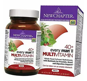Ежедневные витамины для мужчин 40 +, Every Man II Multivitamin, New Chapter  48таб (36377004)
