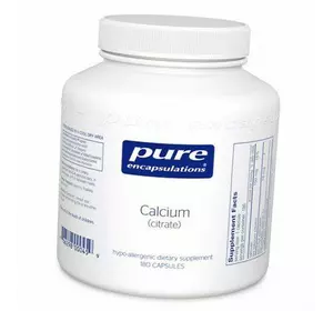 Цитрат Кальция, Calcium сitrate, Pure Encapsulations  180капс (36361079)