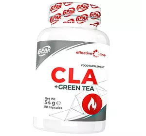 КЛА с Экстрактом зеленого чая, CLA + Green Tea, 6Pak  90капс (02350003)