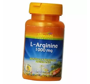 Аргинин для сосудов, L-Arginine 1000, Thompson  30таб (27412001)