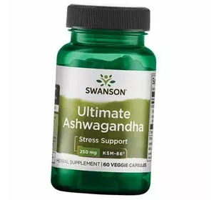 Ашваганда, Ultimate Ashwagandha, Swanson  60вегкапс (71280020)