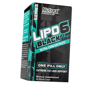 Жиросжигатель для женщин, ультраконцентрат, Lipo-6 Black Hers Ultra concentrate, Nutrex  60капс (02152006)