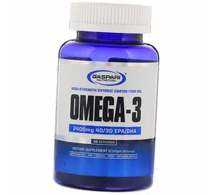 Рыбий жир Омега-3, Omega-3, Gaspari Nutrition  60гелкапс (67161001)