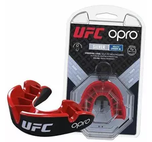 Капа Junior Silver UFC Opro   Черно-красный (37362019)