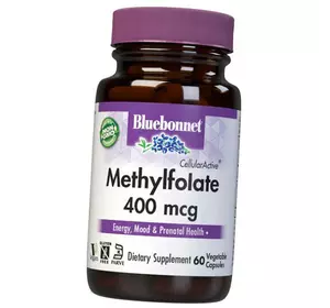 Метилфолат капсулы, Methylfolate 400, Bluebonnet Nutrition  60вегкапс (36393121)