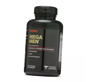 Комплекс витаминов для мужчин, Mega Men, GNC  180каплет (36120046)
