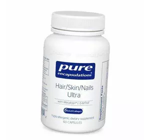 Витамины для волос, кожи и ногтей, Hair/Skin/Nails Ultra, Pure Encapsulations  60вегкапс (36361038)