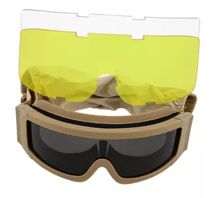 Защитные очки-маска JY-027-4 Sposune   Хаки (60559055)