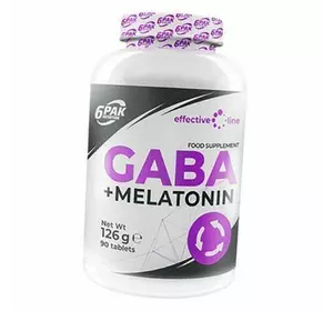 ГАМК с Мелатонином, GABA plus Melatonin, 6Pak  90таб (72350001)