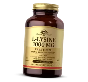 Лизин, L-Lysine 1000, Solgar  100таб (27313005)